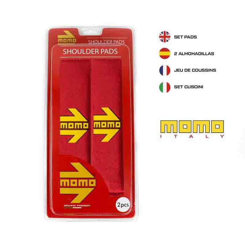 SET ALMOHADILLAS MOMO CINTURON COCHE ROJO/AMARILLO - Imagen 5