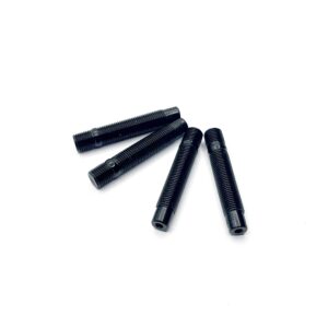 OMP SPEED JUEGO DE 4 ESPARRAGOS M14X1.25 DOBLE ROSCA LARGO 82MM LLAVE ALLEN COLOR NEGRO DIN 10.9