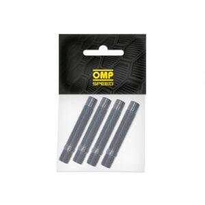 OMP SPEED JUEGO DE 4 ESPARRAGOS M14X1.25 DOBLE ROSCA LARGO 100MM LLAVE ALLEN COLOR NEGRO DIN 10.9
