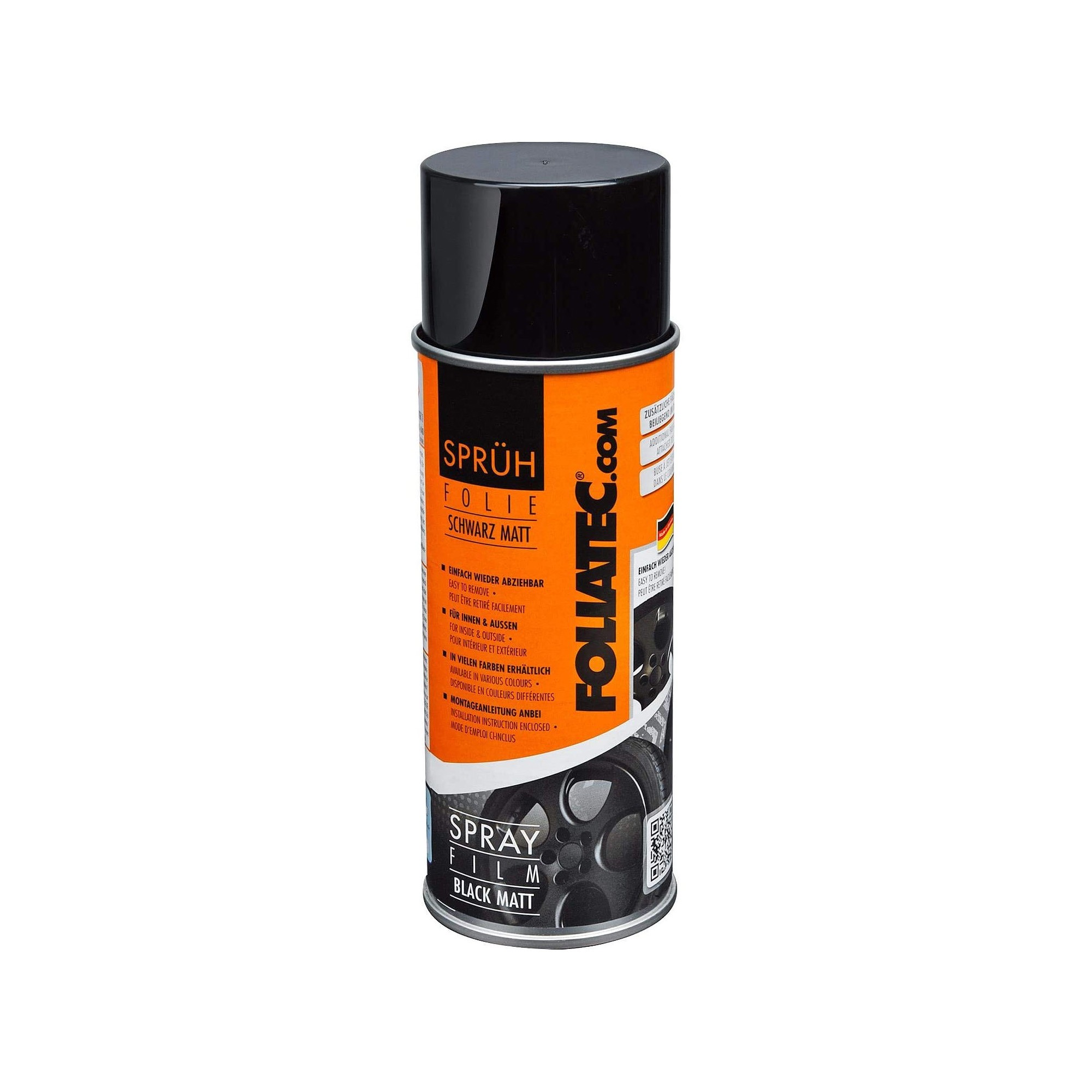 FOLIATEC GOMA LÍQUIDA NEGRA MATE 1 X 400 ML - Imagen 2