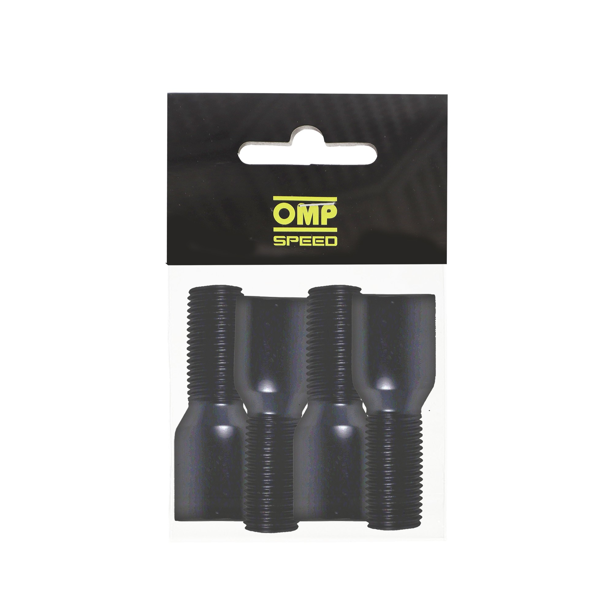 OMP SPEED JUEGO DE 4 TORNILLOS ALLEN M14X1.5 CONICO LARGO 28MM LLAVE 17/19 COLOR NEGRO DIN 10.9 - Imagen 5