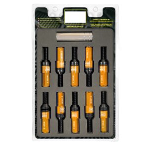 OMP SPEED JUEGO DE 20 TORNILLOS CON PROTECTOR DE ALUMINIO DE COLORES M12X1.5 LLAVE DE 17-19 LARGO 28MM CON PROTECTOR NARANJA
