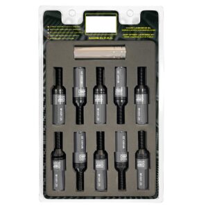 OMP SPEED JUEGO DE 20 TORNILLOS CON PROTECTOR DE ALUMINIO DE COLORES M14X1.25 LLAVE DE 17-19 LARGO 28MM CON PROTECTOR PLATA