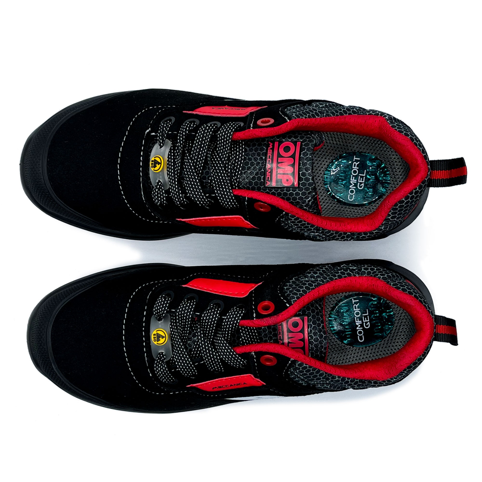 OMP MECCANICA ZAPATILLAS TRABAJO SEGURIDAD S3 SRC ESD PRO URBAN TALLA 40 NEGRO ROJO - Imagen 9