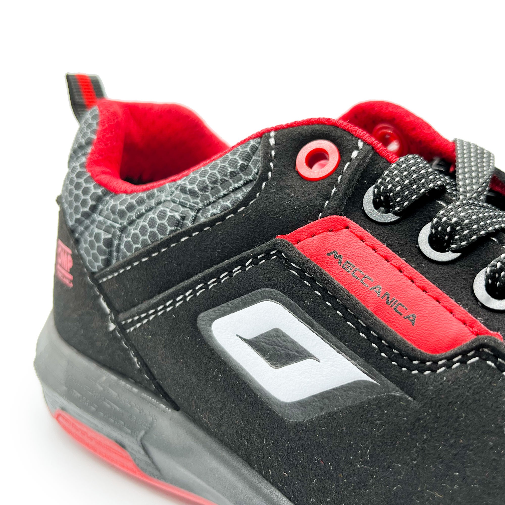 OMP MECCANICA ZAPATILLAS TRABAJO SEGURIDAD S3 SRC ESD PRO URBAN TALLA 39 NEGRO ROJO - Imagen 8