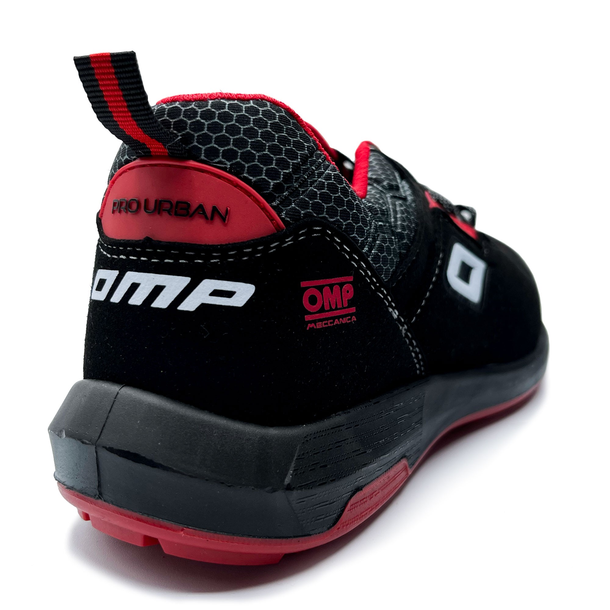 OMP MECCANICA ZAPATILLAS TRABAJO SEGURIDAD S3 SRC ESD PRO URBAN TALLA 38 NEGRO ROJO - Imagen 6