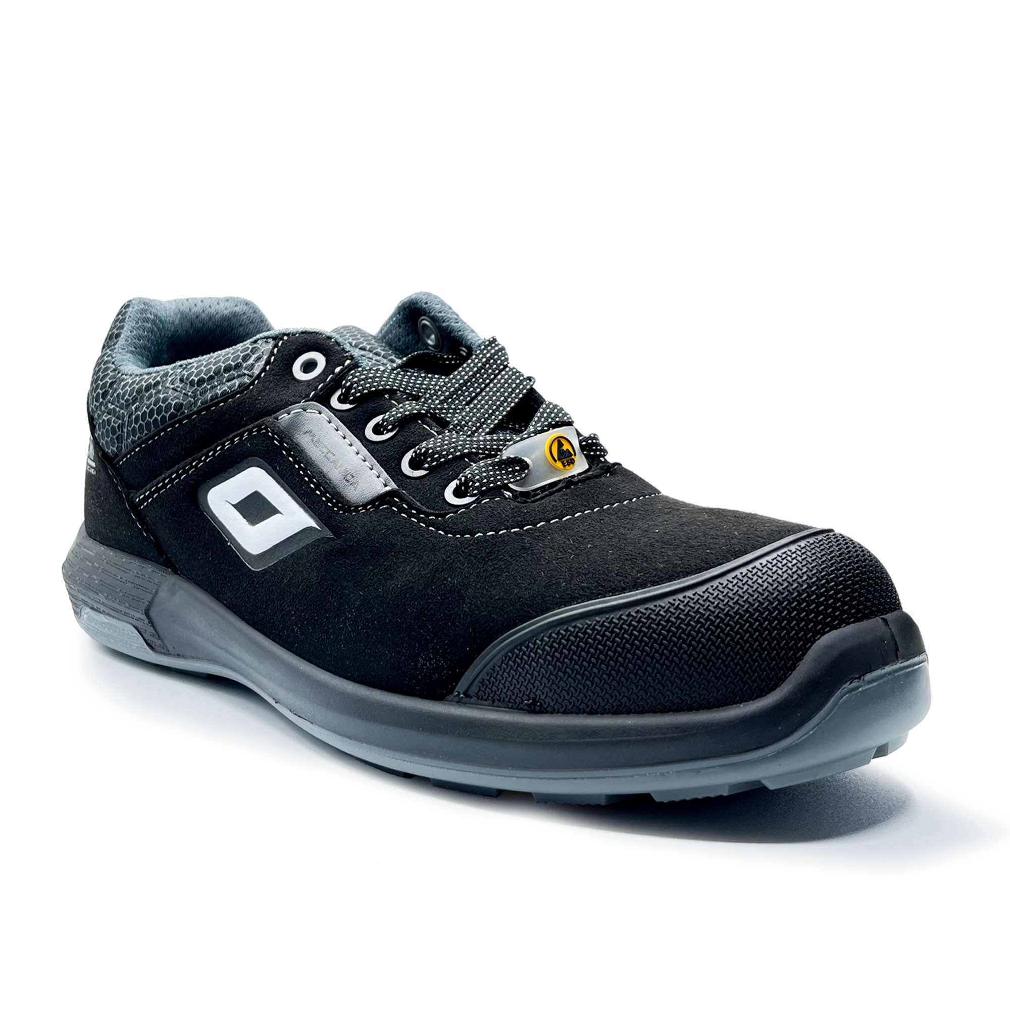 OMP MECCANICA ZAPATILLAS TRABAJO SEGURIDAD S3 SRC ESD PRO URBAN TALLA 40 NEGRO GRIS - Imagen 3