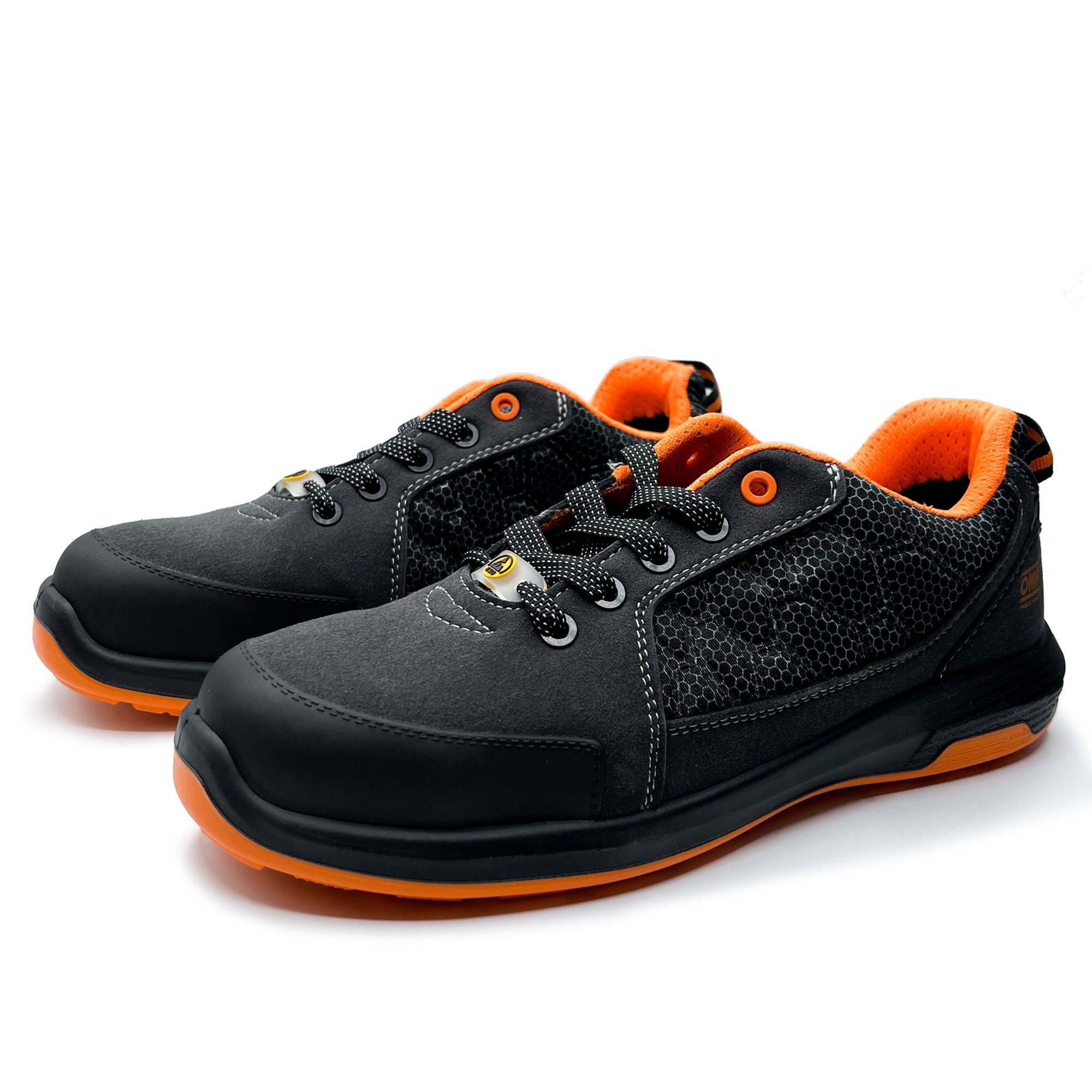OMP MECCANICA ZAPATILLAS TRABAJO SEGURIDAD S1P SRC ESD PRO SPORT TALLA 39 GRIS NARANJA - Imagen 2