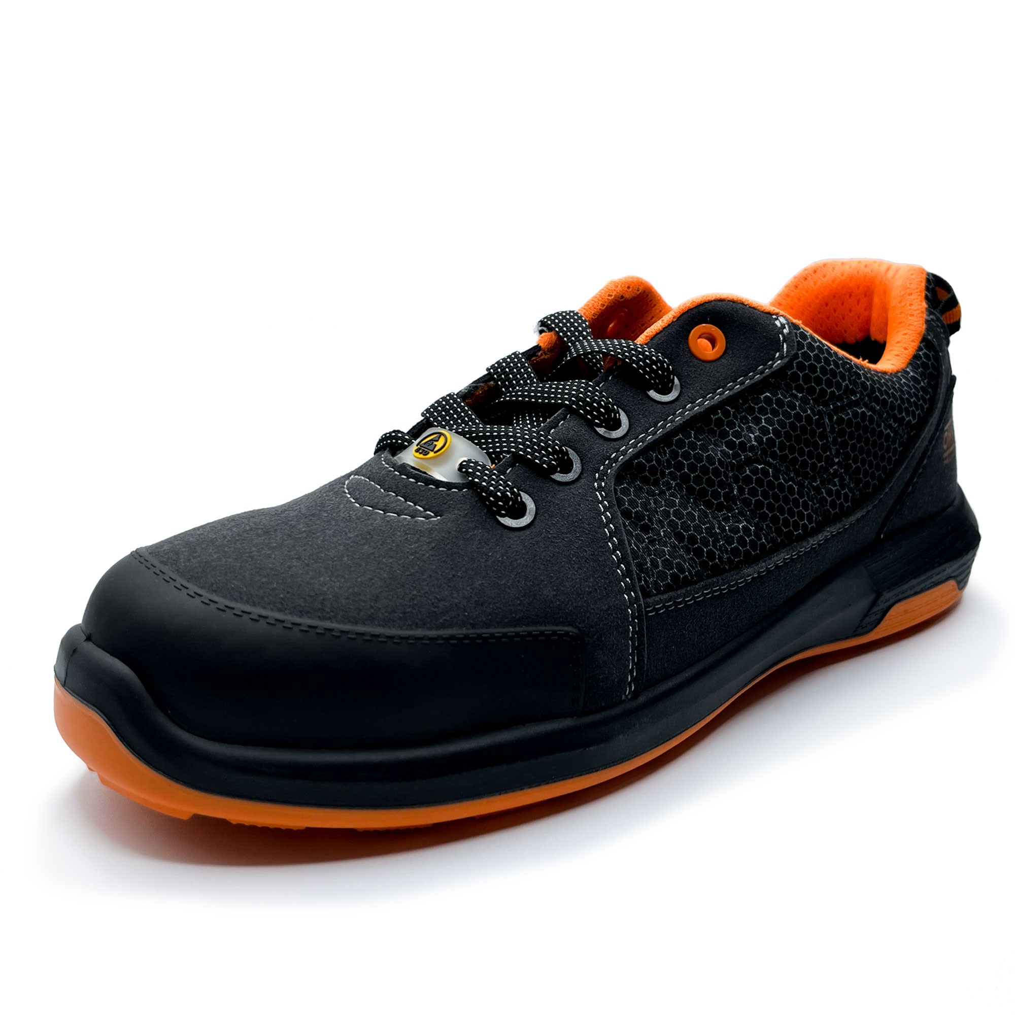 OMP MECCANICA ZAPATILLAS TRABAJO SEGURIDAD S1P SRC ESD PRO SPORT TALLA 37 GRIS NARANJA - Imagen 4