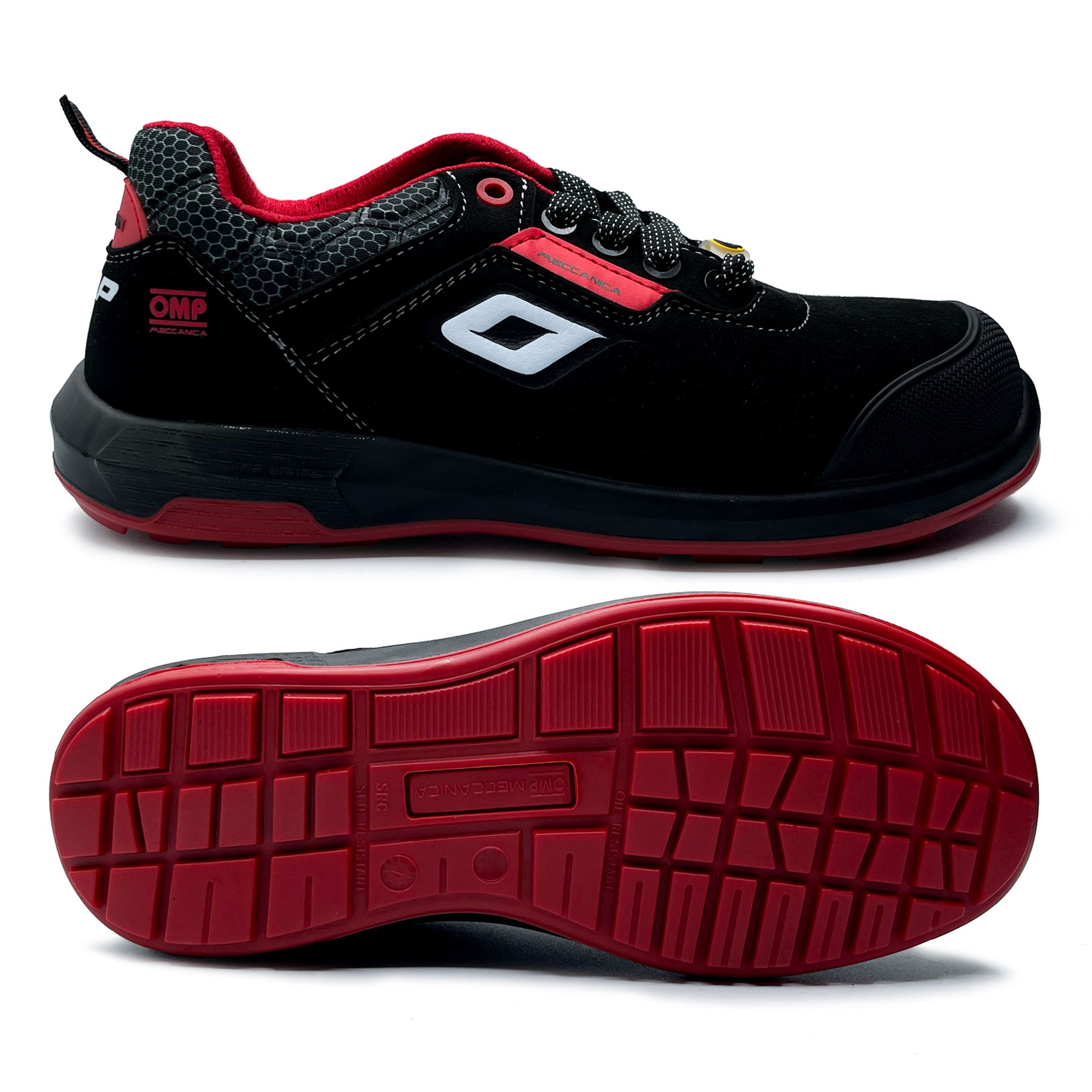 OMP MECCANICA ZAPATILLAS TRABAJO SEGURIDAD S3 SRC ESD PRO URBAN TALLA 38 NEGRO ROJO - Imagen 5