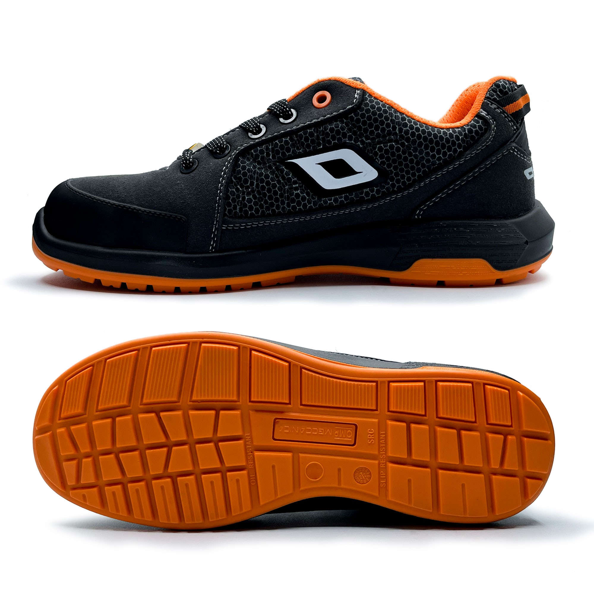 OMP MECCANICA ZAPATILLAS TRABAJO SEGURIDAD S1P SRC ESD PRO SPORT TALLA 37 GRIS NARANJA - Imagen 5