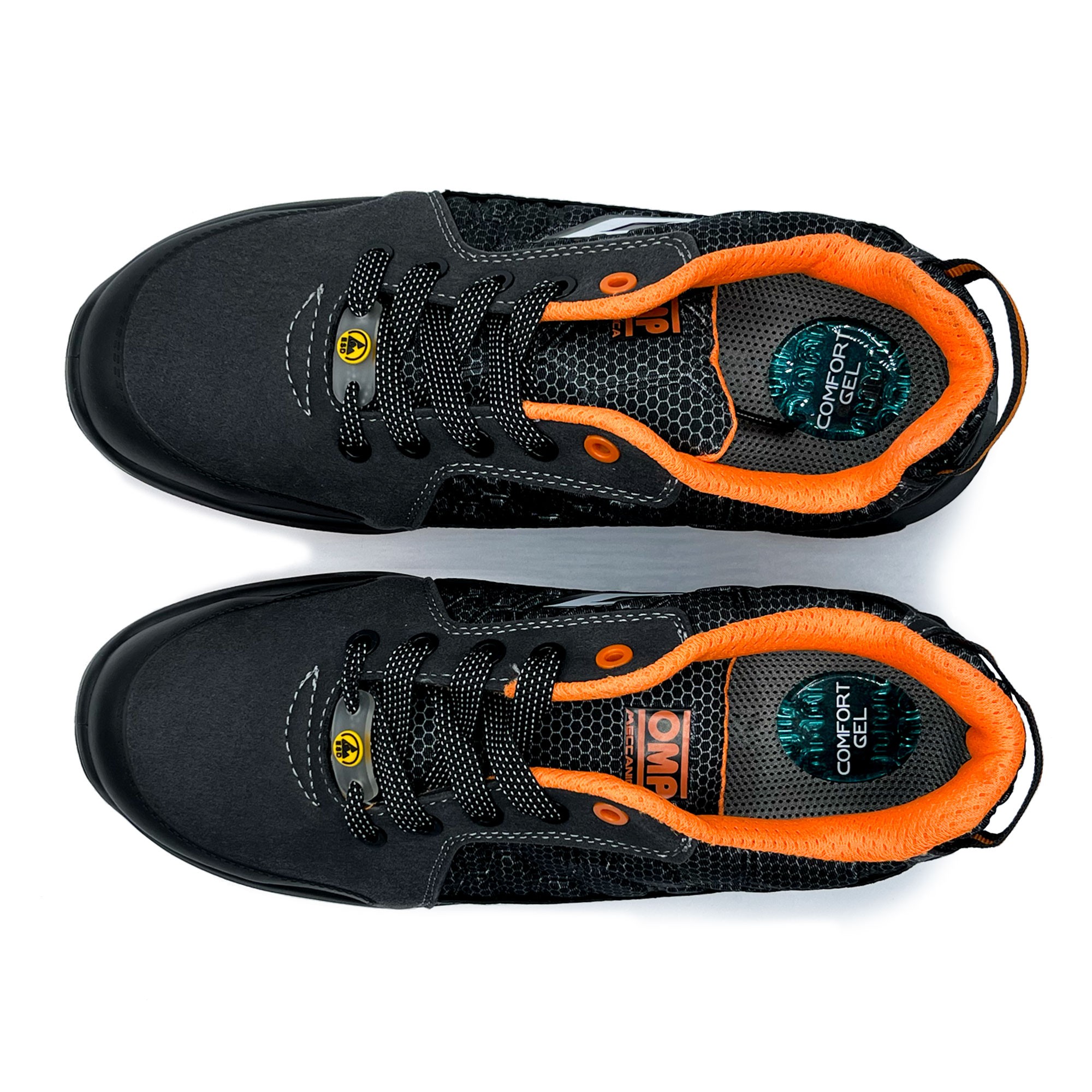 OMP MECCANICA ZAPATILLAS TRABAJO SEGURIDAD S1P SRC ESD PRO SPORT TALLA 37 GRIS NARANJA - Imagen 9