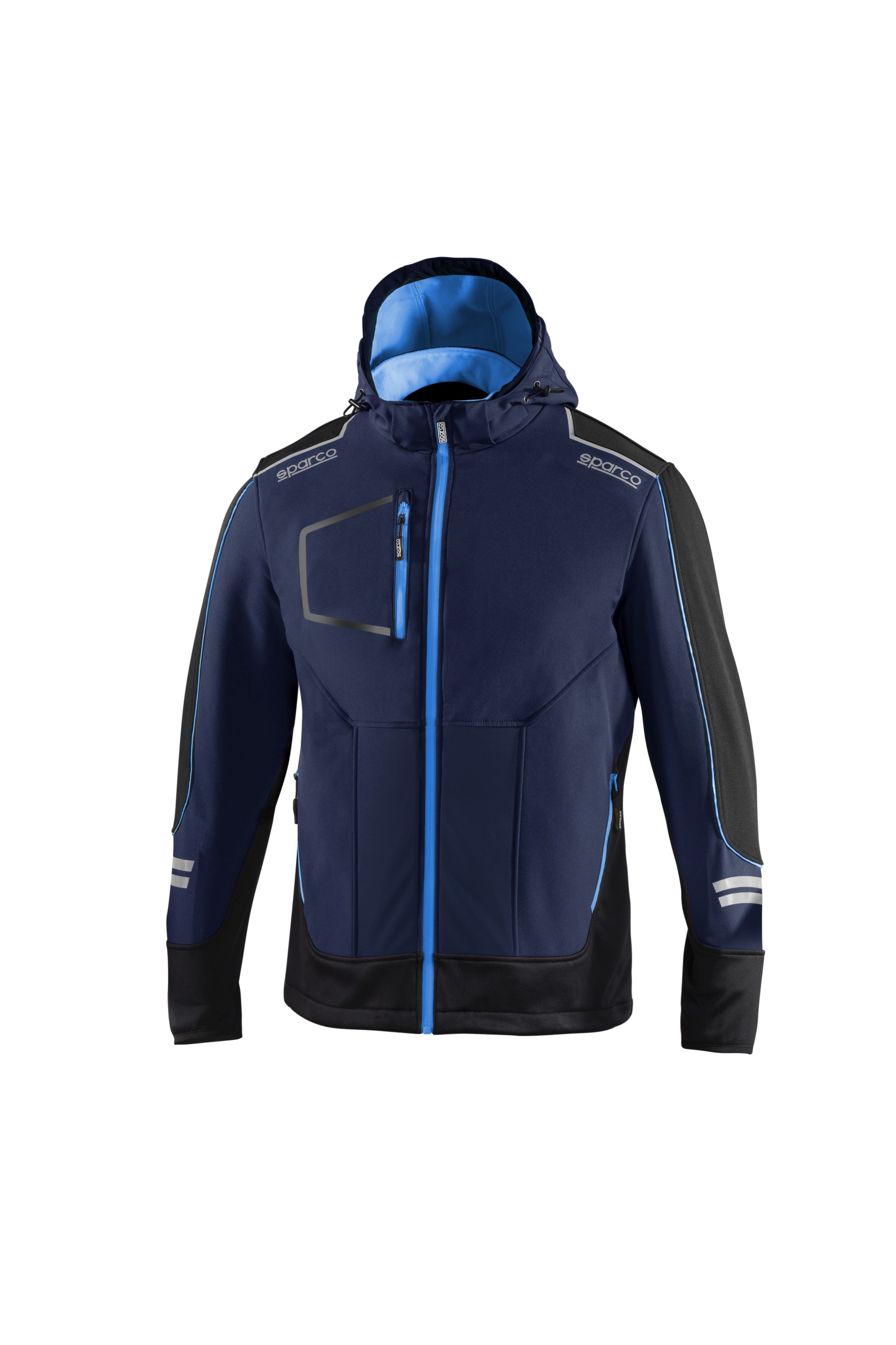 CHAQUETA SOFT-SHELL TECH TW TALLA S AZUL MARINO/AZUL