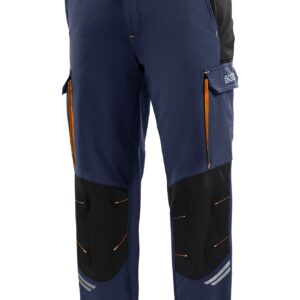 PANTALONES TECH TW TALLA XL AZUL MARINO/NARANJA