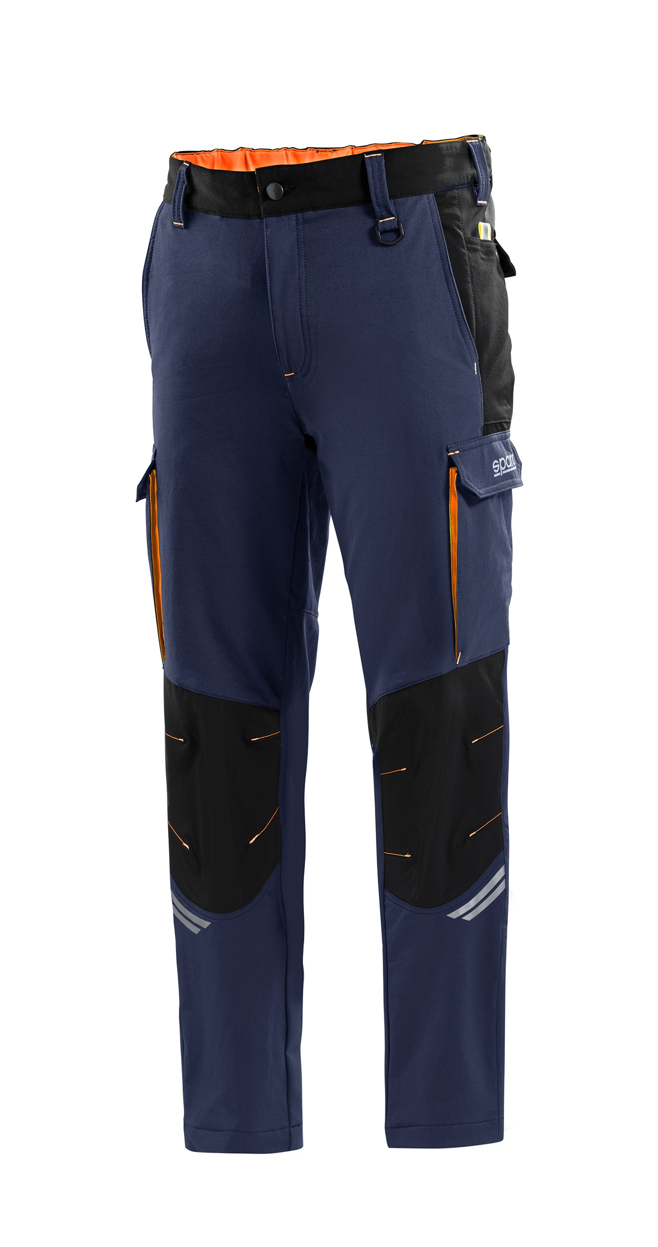 PANTALONES TECH TW TALLA XL AZUL MARINO/NARANJA