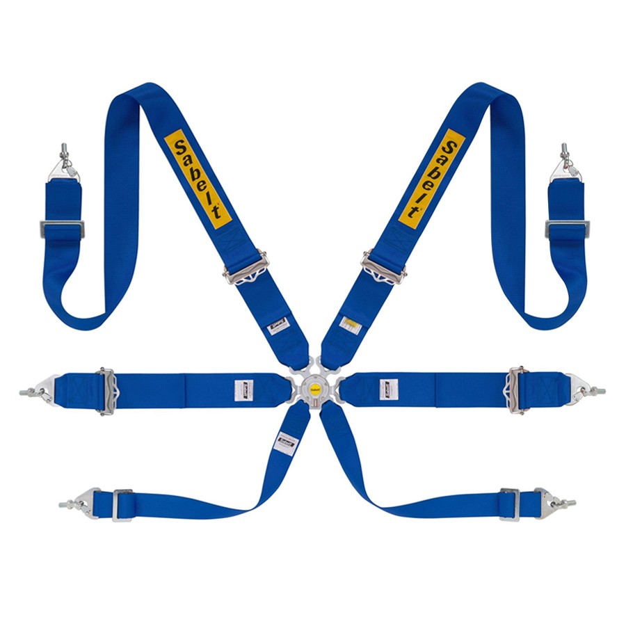 ARNES RALLY 6 PUNTOS ALUMINIO 3" FIA8853-2016 AZUL