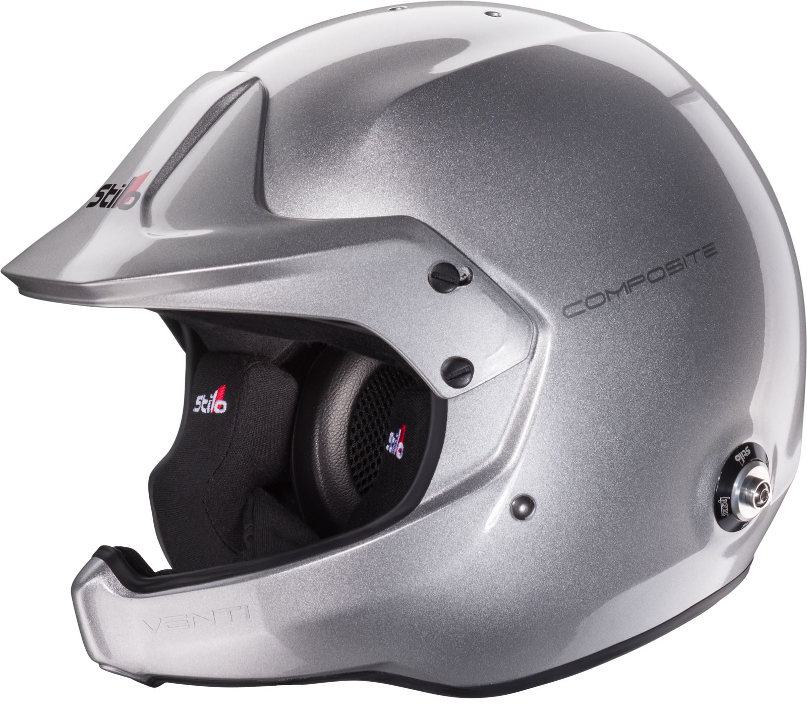 CASCO VENTI WRC RALLY COMPOSITE SNELL SA2020 FIA 8859-15 HANS FIA8858-10 GRIS/INTERIOR NEGRO 61 - Imagen 2