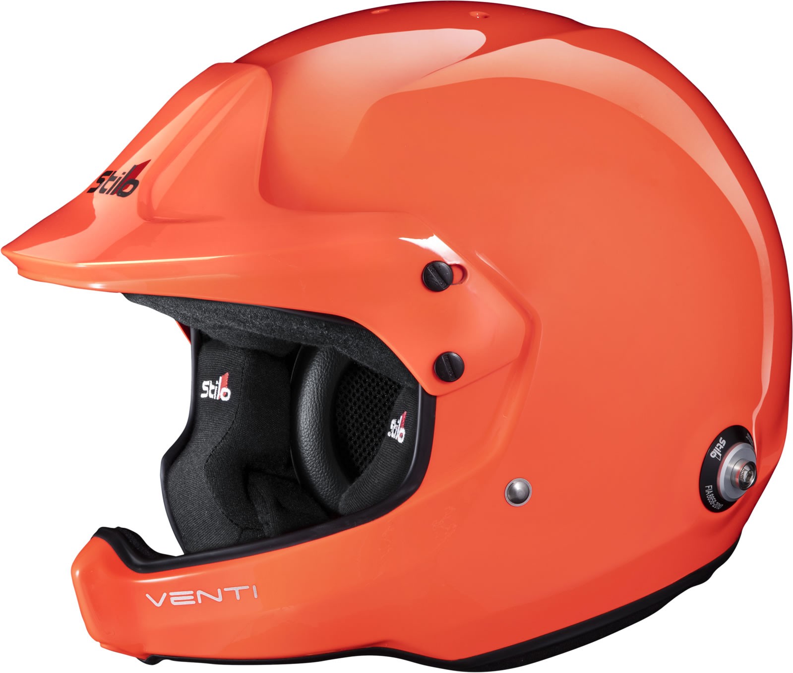 CASCO WRC TROPHY OFFSHORE SNELL SA2020 FIA8859-15 (SIN CLIP HANS) NARANJA FLUOR/INTERIOR NEGRO 63 - Imagen 2
