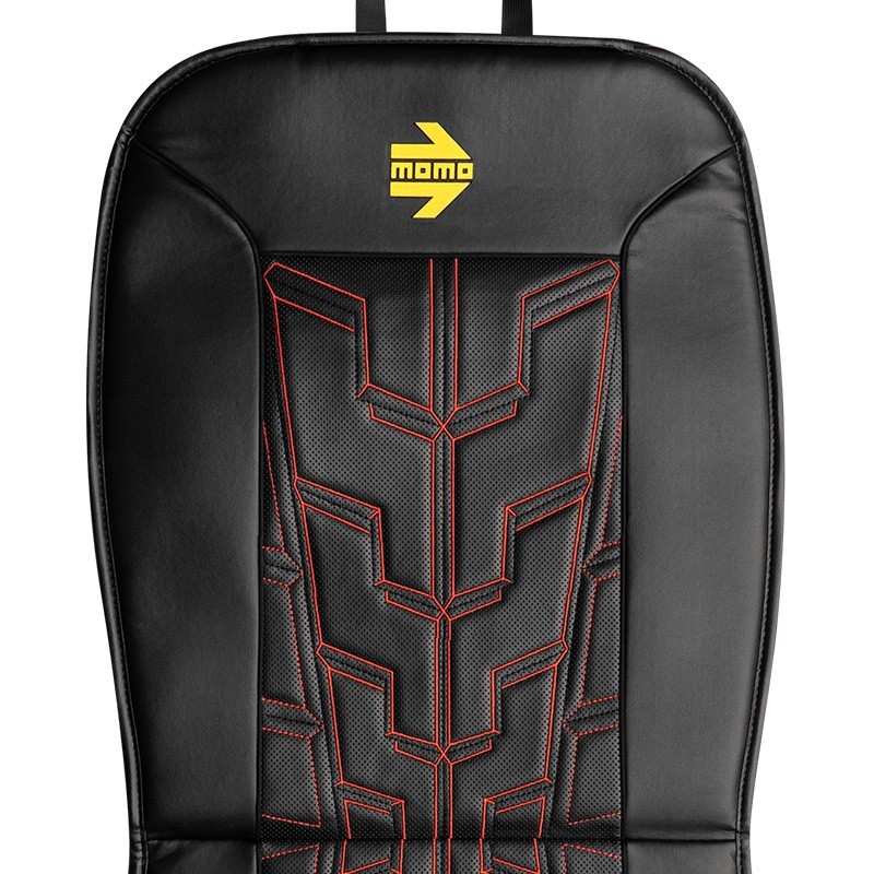 RESPALDO DE ASIENTO CARRERA NEGRO-ROJO - Imagen 2