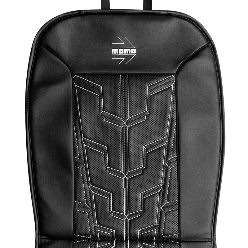 RESPALDO DE ASIENTO CARRERA NEGRO-GRIS - Imagen 2