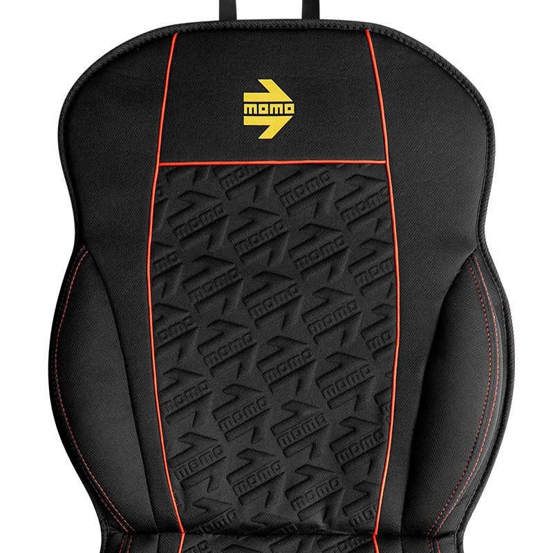 RESPALDO DE ASIENTO ESTILO NEGRO/ROJO - Imagen 2