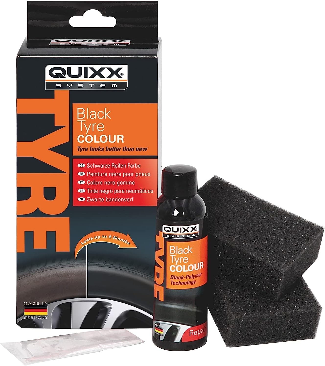 QUIXX NEGRO RUEDAS CON COLOR / BLACK TYRE COLOUR - Imagen 2