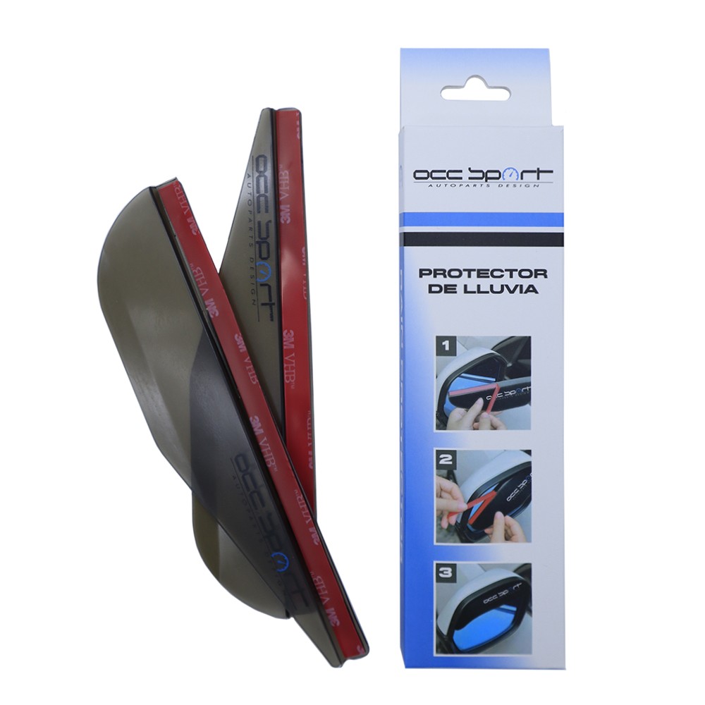 PROTECTOR DE LLUVIA PARA ESPEJO RETROVISOR LATERAL AHUMADO