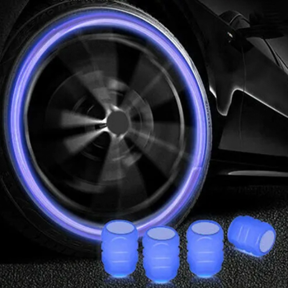 TAPONES VALVULA LED AZUL - Imagen 5