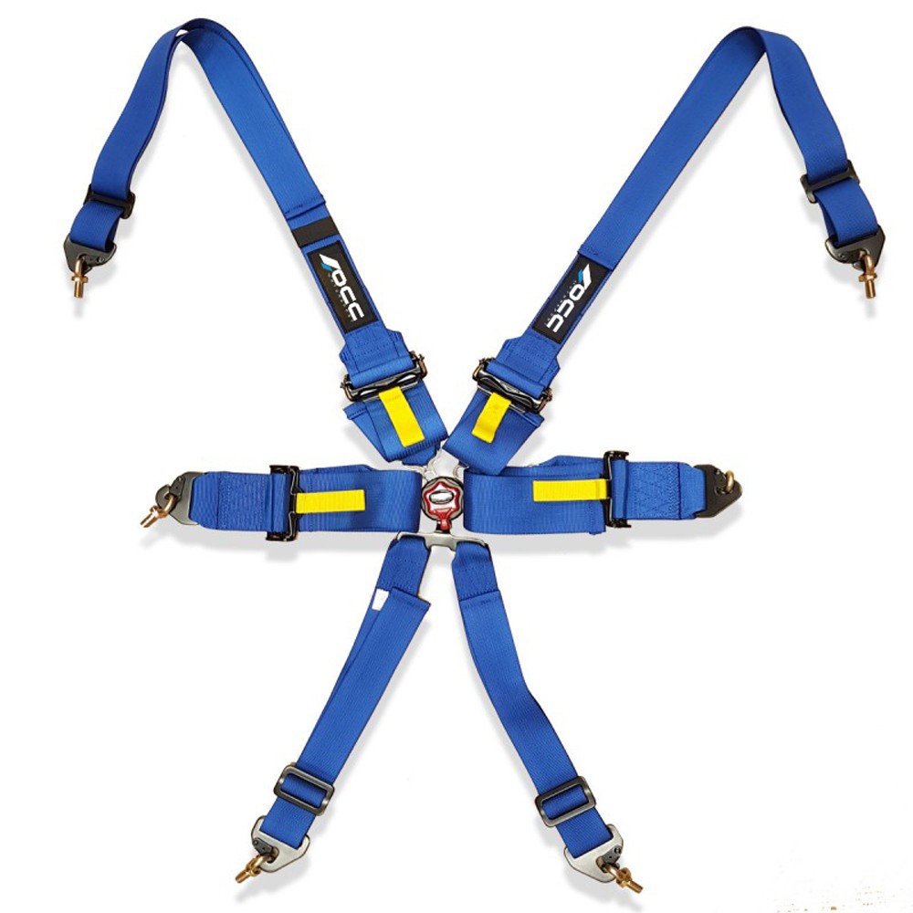 ARNÉS OCC 6 PUNTOS 3 PULGADAS AZUL FIA NEW