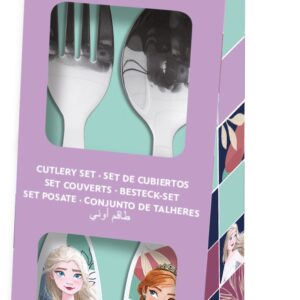 JUEGO DE CUBIERTOS ELÍPTICOS METÁLICOS 2 PIEZAS FROZEN