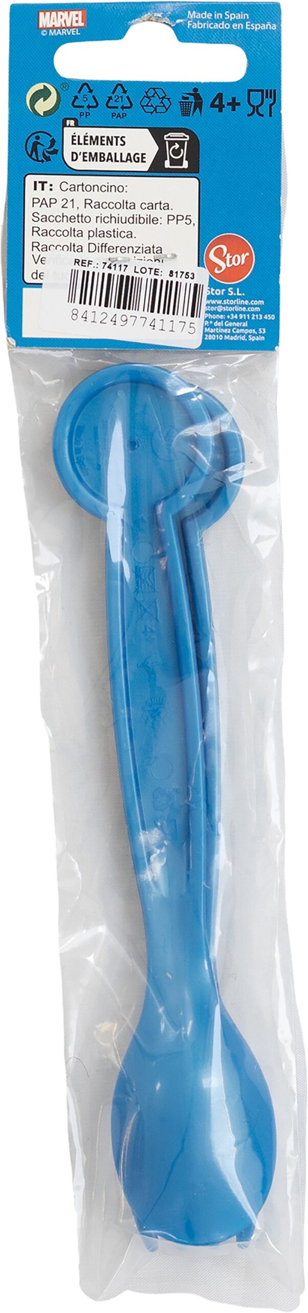 JUEGO DE CUBIERTOS 2 PIEZAS PP EN POLYBAG LOS VENGADORES - Imagen 4