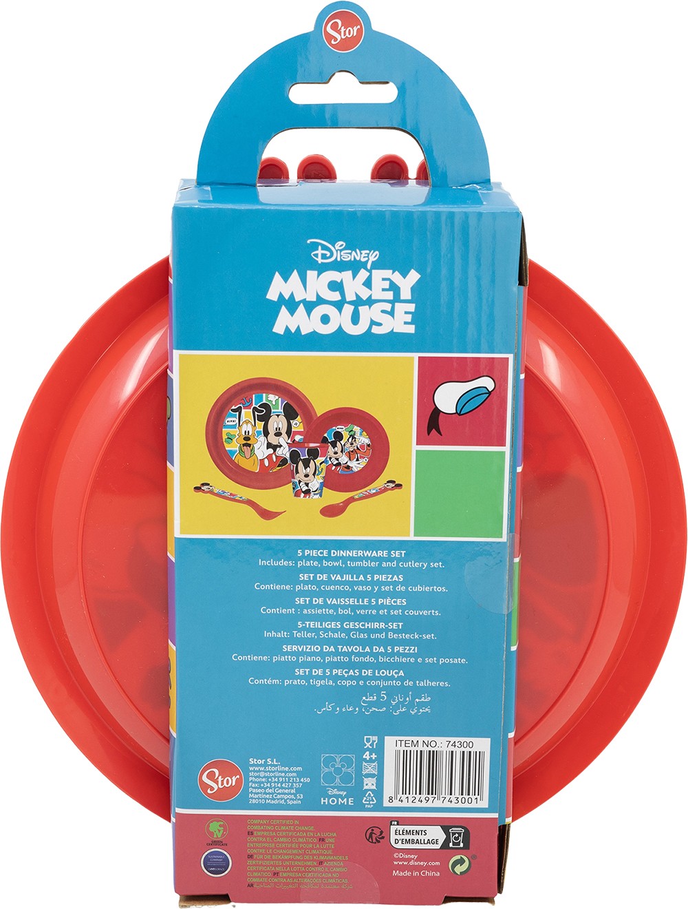 5 PCS EASY SET EN CAJA REGALO MICKEY - Imagen 3