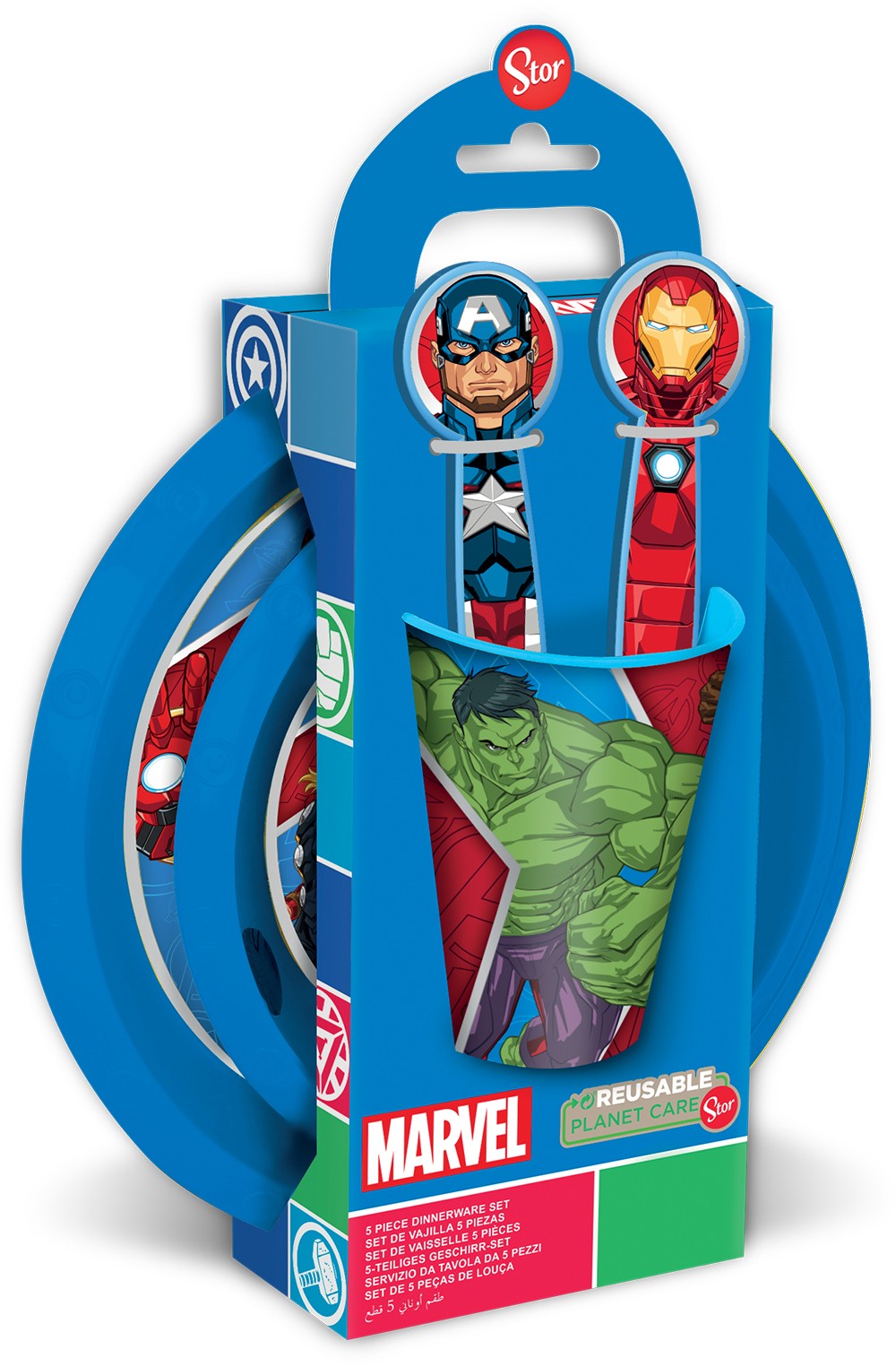 SET FÁCIL DE 5 PCS EN CAJA DE REGALO VENGADORES