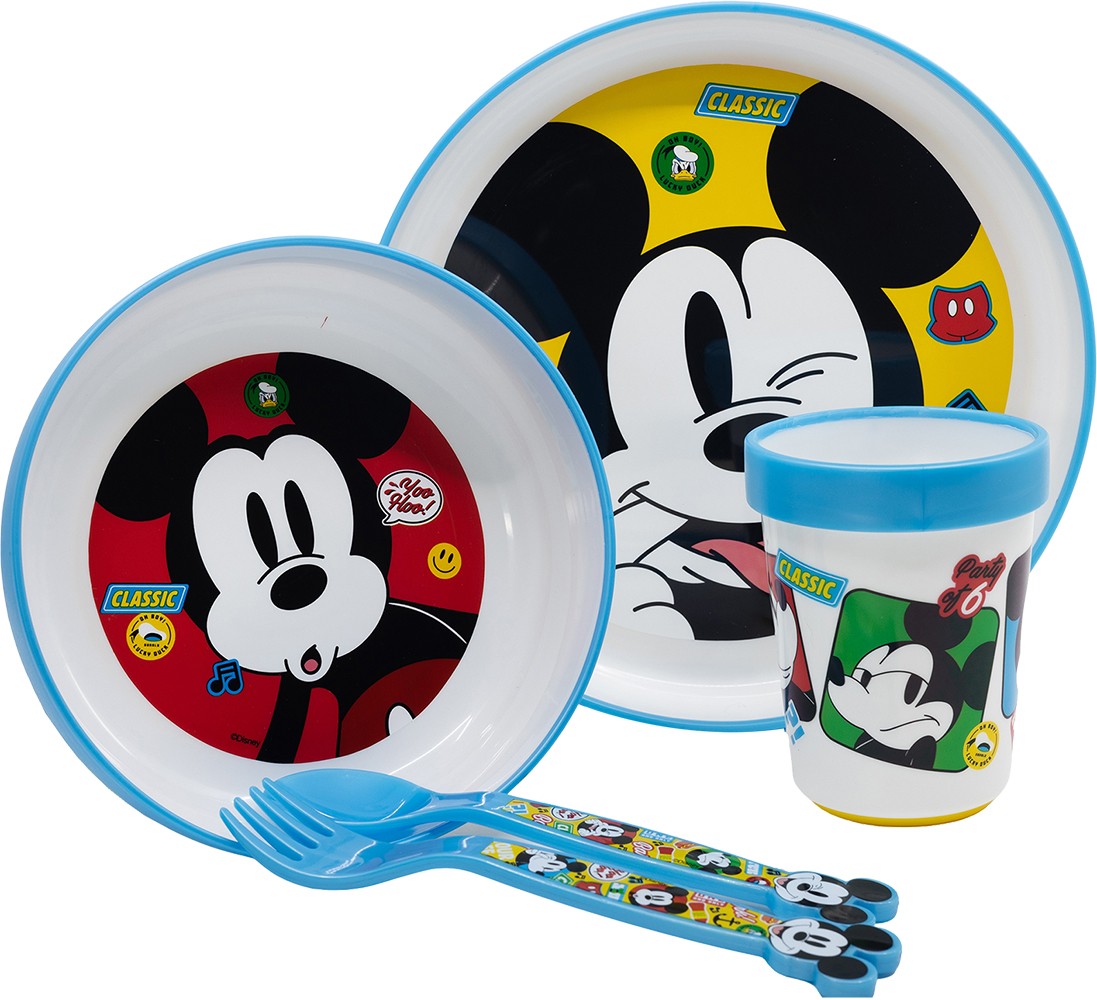 SET PREMIUM BICOLOR ANTIDESLIZANTE 5 PCS MICKEY - Imagen 4