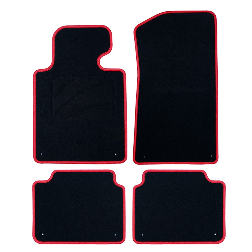 ALFOMBRA A MEDIDA OCC DESIGN BMW E46 CABRIO (2000-2007) 5 PZ ROJO