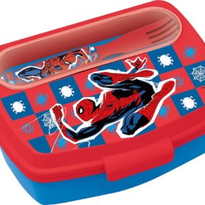 DIVERTIDA SANDWICHERA CON CUBIERTOS SPIDERMAN