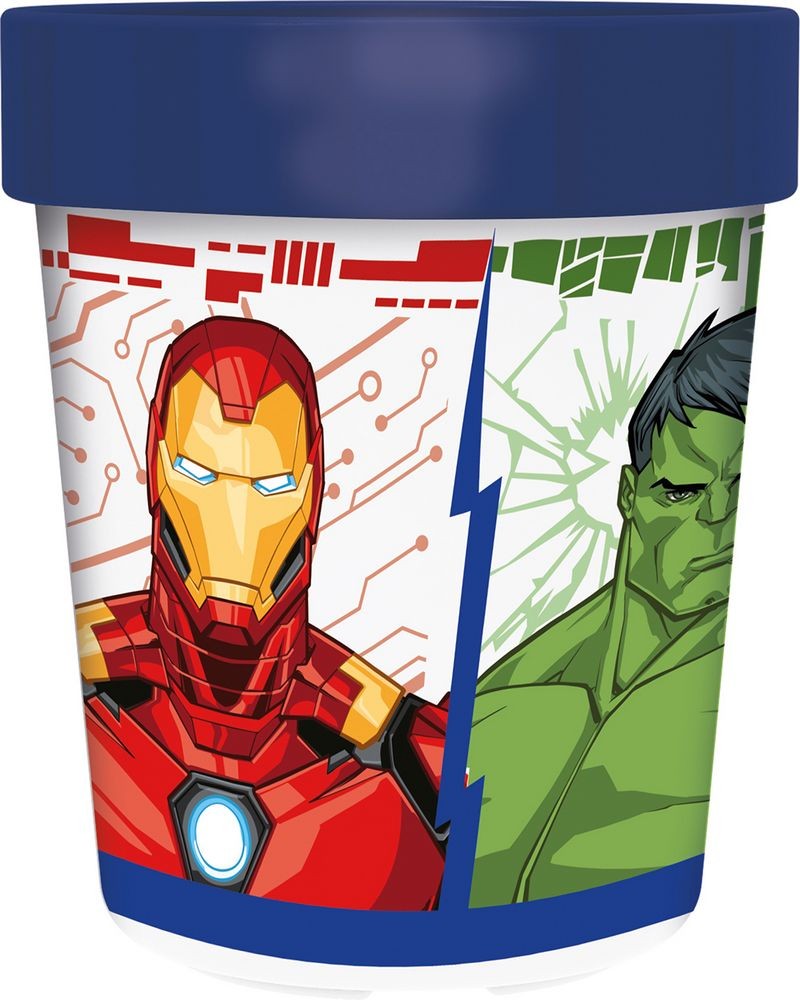 VASO PREMIUM BICOLOR ANTIDESLIZANTE 260 ML VENGADORES