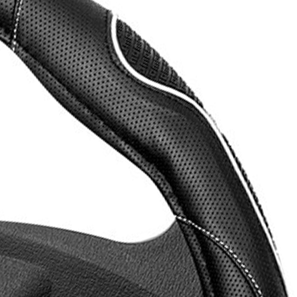 FUNDA VOLANTE MOMO SUPERGRIP UNIVERSAL NEGRO/BLANCO 38-39CM - Imagen 2