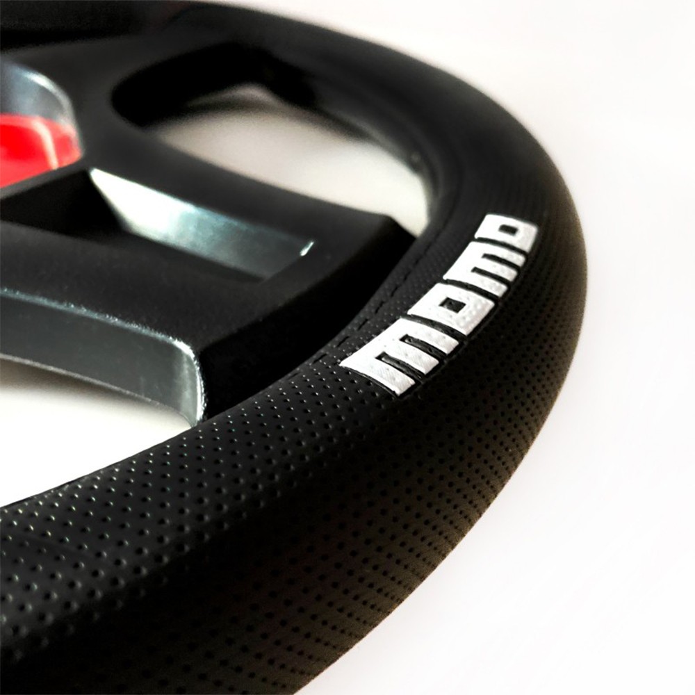 FUNDA VOLANTE MOMO SUPERGRIP UNIVERSAL NEGRO/BLANCO 38-39CM - Imagen 4