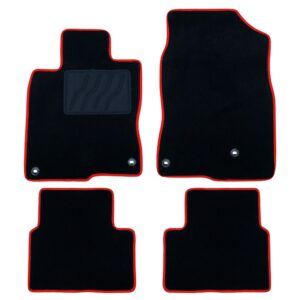 ALFOMBRA A MEDIDA HONDA CIVIC X (2017-PRESENTE) 5PZ RIBETE ROJO