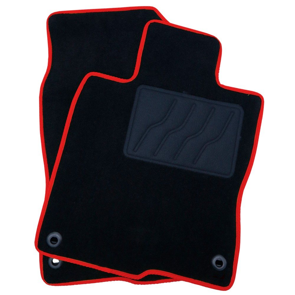 ALFOMBRA A MEDIDA HONDA CIVIC X (2017-PRESENTE) 5PZ RIBETE ROJO - Imagen 2