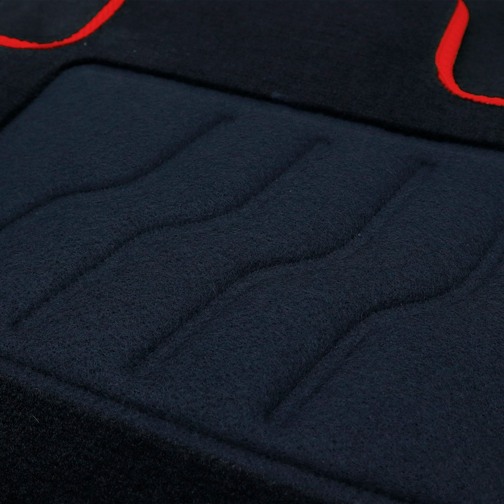 ALFOMBRA A MEDIDA HONDA CIVIC X (2017-PRESENTE) 5PZ RIBETE ROJO - Imagen 3