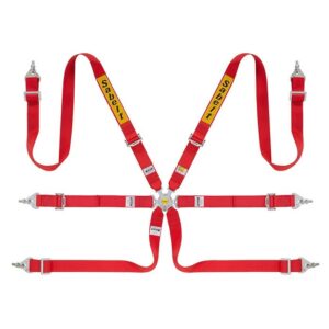 ARNES RALLY 6 PUNTOS ACERO 2" FIA8853-2016 ROJO