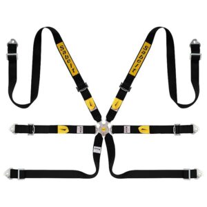 ARNES RALLY 6 PUNTOS ALUMINIO 2" FIA8853-2016 NEGRO