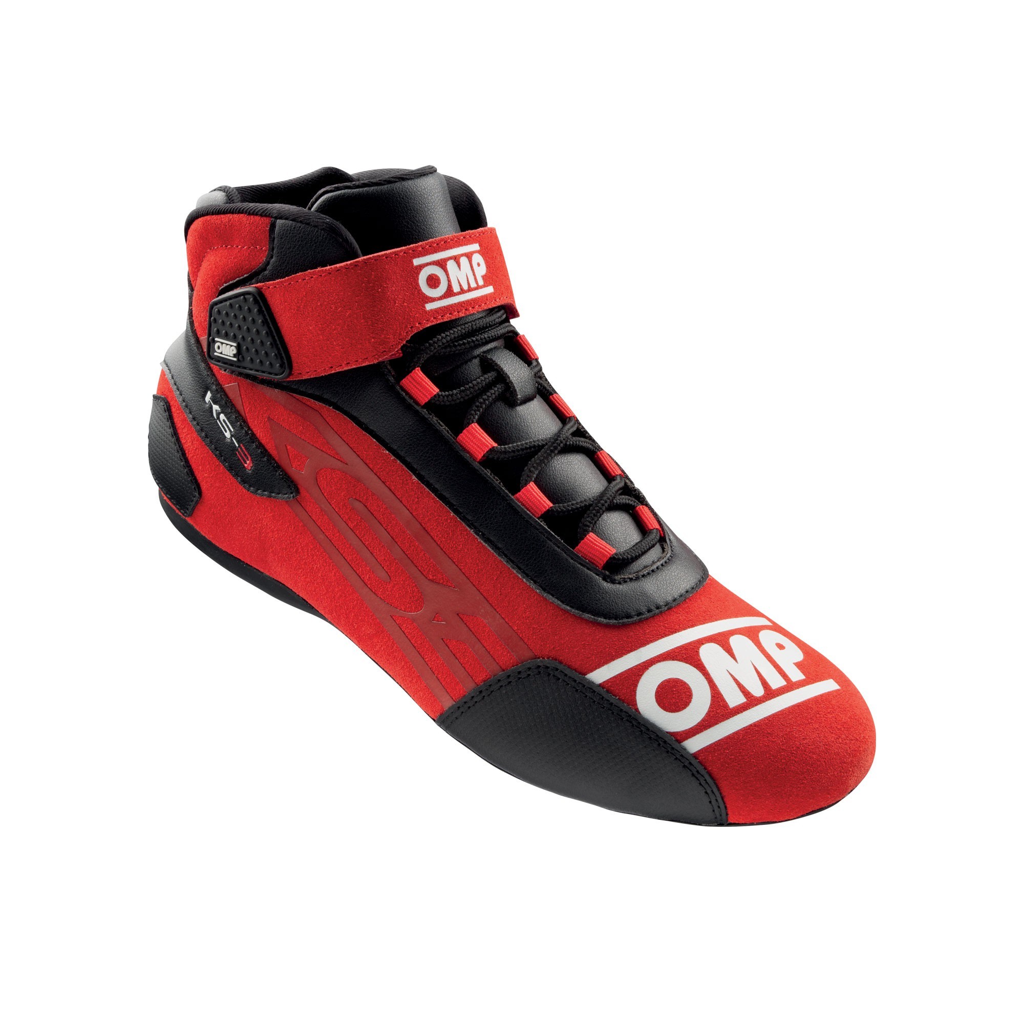 ZAPATILLAS OMP KART KS-3 ROJO/NEGRO TALLA 46