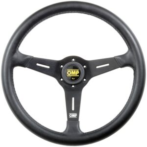 VOLANTE OMP SAND PIEL 380MM NEGRO