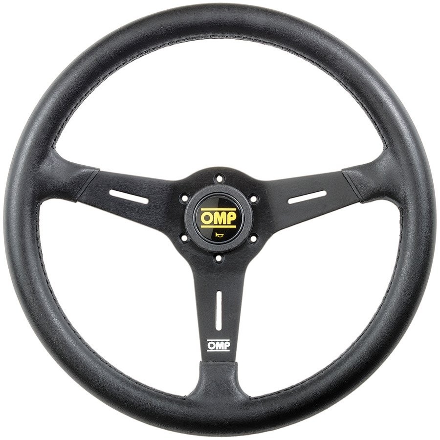 VOLANTE OMP SAND PIEL 380MM NEGRO