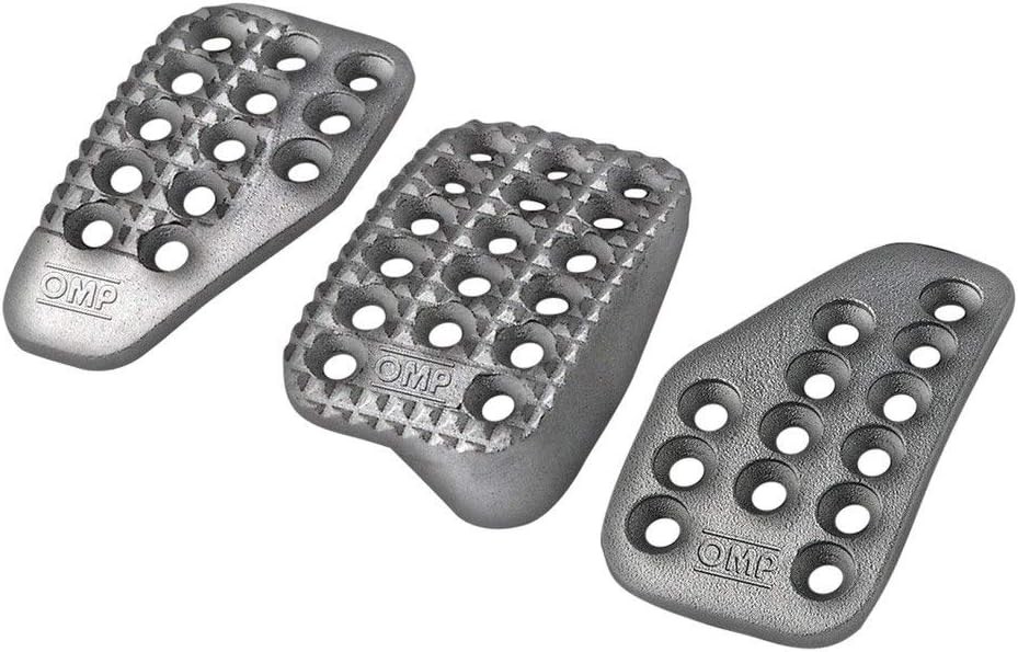 JUEGO DE 3 PEDALES OMP EN ALUMINIO - Imagen 2