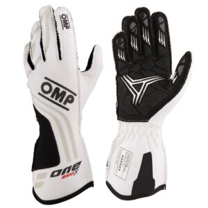 GUANTES OMP ONE EVO-X MY24 FIA 8856-2018 BLANCO TALLA L