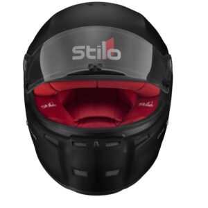 CASCO STILO ST5 CMR NEGRO MATE INTERIOR ROJO KARTING TALLA 55